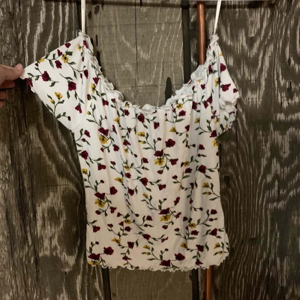 Off the shoulder crop top